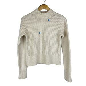 & Other Stories Mohair and Wool Blend Polkadot Sweater Size XS